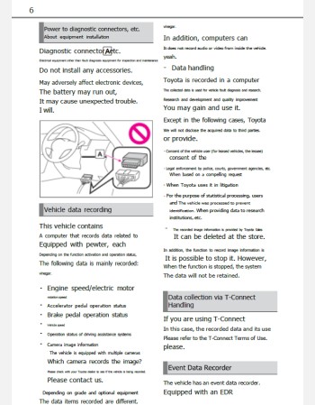toyota aqua 2025-2026 owners manual in english